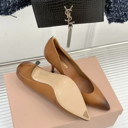 Replica MIU MIU High-Heeled Shoes For Women #1432833 $112.00 USD for Wholesale