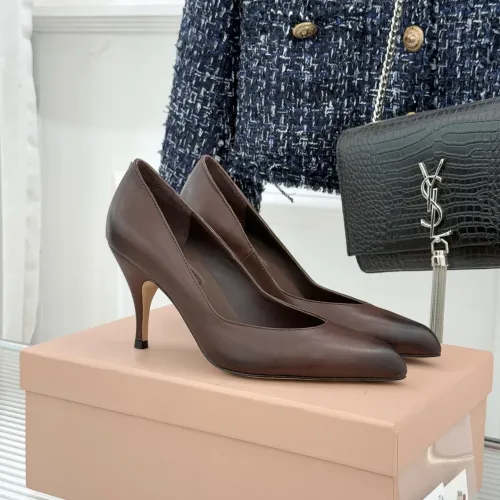 Wholesale MIU MIU High-Heeled Shoes For Women #1432834 $112.00 USD, Wholesale Quality Replica MIU MIU High-Heeled Shoes
