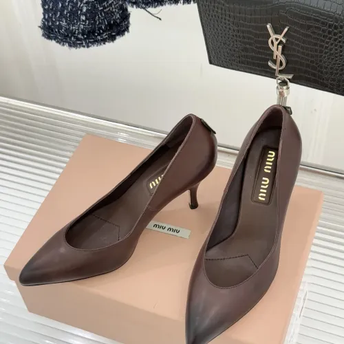 Replica MIU MIU High-Heeled Shoes For Women #1432834 $112.00 USD for Wholesale