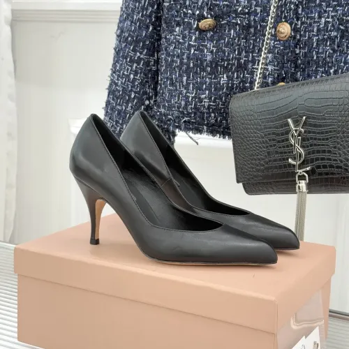 Wholesale MIU MIU High-Heeled Shoes For Women #1432835 $112.00 USD, Wholesale Quality Replica MIU MIU High-Heeled Shoes