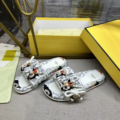 Wholesale Fendi Slippers For Women #1432945 $82.00 USD, Wholesale Quality Replica Fendi Slippers