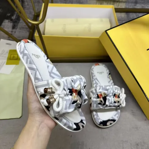 Replica Fendi Slippers For Women #1432945 $82.00 USD for Wholesale