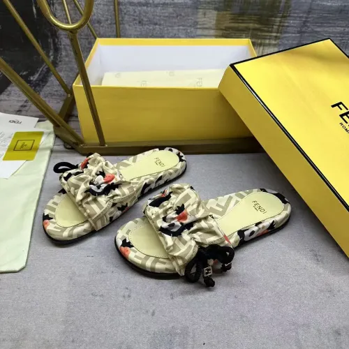 Wholesale Fendi Slippers For Women #1432947 $82.00 USD, Wholesale Quality Replica Fendi Slippers