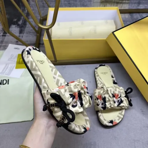 Replica Fendi Slippers For Women #1432947 $82.00 USD for Wholesale