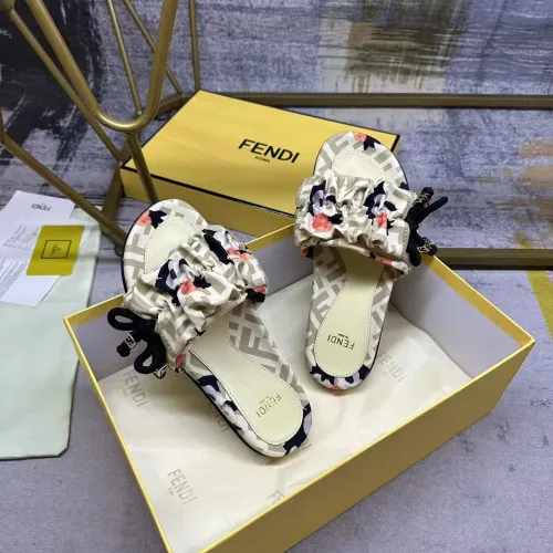 Replica Fendi Slippers For Women #1432947 $82.00 USD for Wholesale