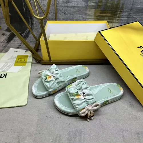 Wholesale Fendi Slippers For Women #1432948 $82.00 USD, Wholesale Quality Replica Fendi Slippers