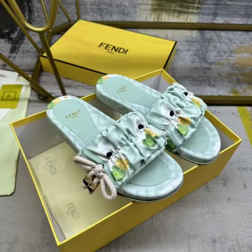 Replica Fendi Slippers For Women #1432948 $82.00 USD for Wholesale