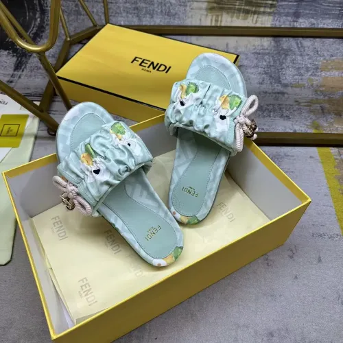 Replica Fendi Slippers For Women #1432948 $82.00 USD for Wholesale