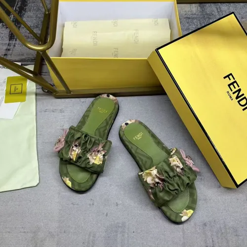 Replica Fendi Slippers For Women #1432949 $82.00 USD for Wholesale