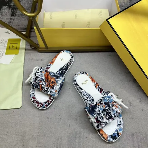 Replica Fendi Slippers For Women #1432950 $82.00 USD for Wholesale