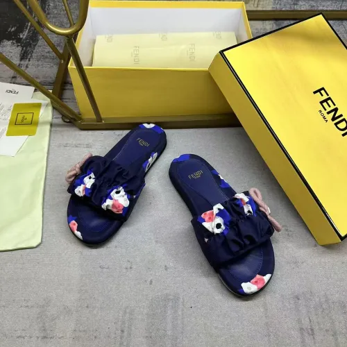 Replica Fendi Slippers For Women #1432951 $82.00 USD for Wholesale