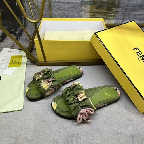 Wholesale Fendi Slippers For Women #1432952 $82.00 USD, Wholesale Quality Replica Fendi Slippers
