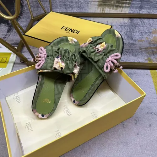 Replica Fendi Slippers For Women #1432952 $82.00 USD for Wholesale