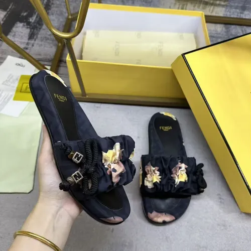 Replica Fendi Slippers For Women #1432953 $82.00 USD for Wholesale