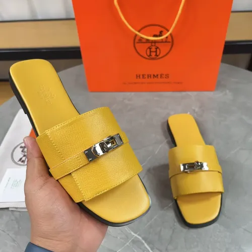 Replica Hermes Slippers For Women #1432973 $88.00 USD for Wholesale