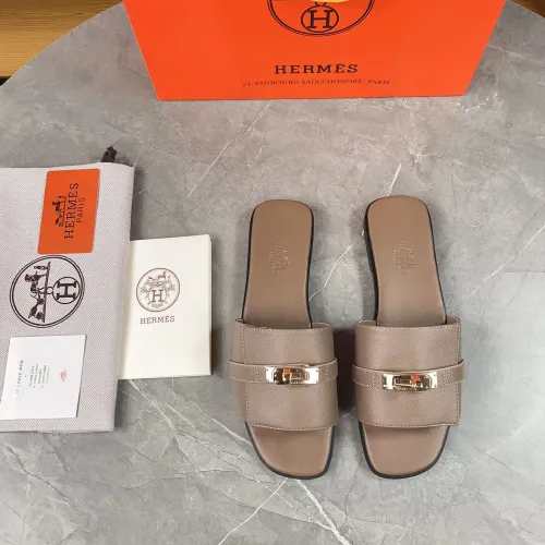 Replica Hermes Slippers For Women #1432974 $88.00 USD for Wholesale