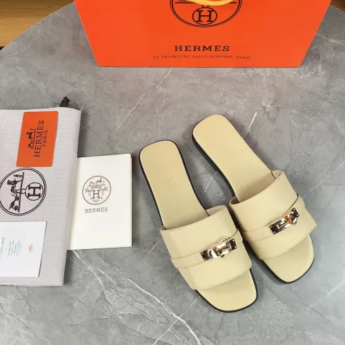 Replica Hermes Slippers For Women #1432981 $88.00 USD for Wholesale