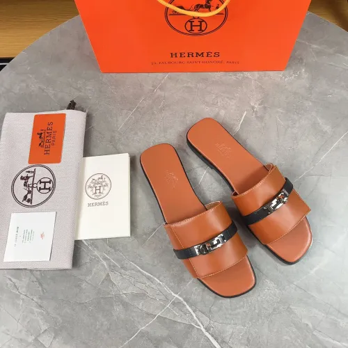 Replica Hermes Slippers For Women #1432988 $88.00 USD for Wholesale