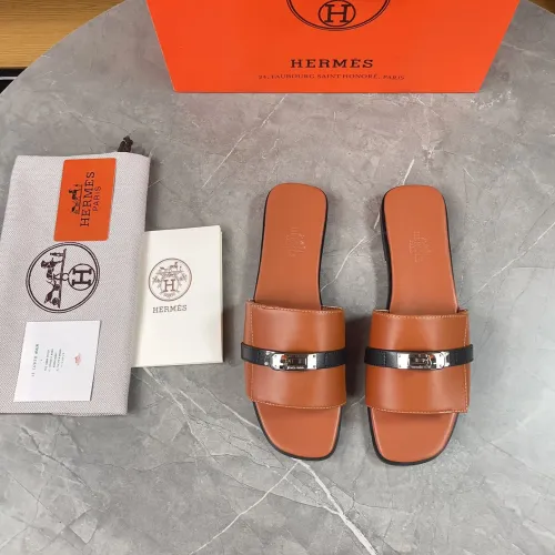 Replica Hermes Slippers For Women #1432988 $88.00 USD for Wholesale