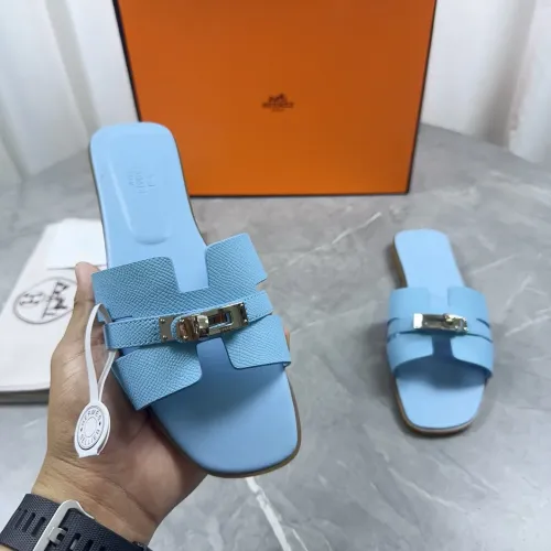 Replica Hermes Slippers For Women #1432990 $85.00 USD for Wholesale