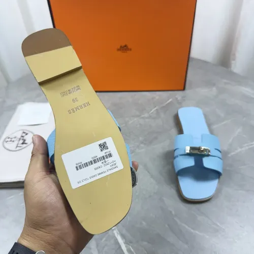 Replica Hermes Slippers For Women #1432990 $85.00 USD for Wholesale