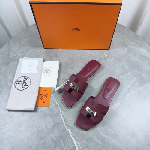 Replica Hermes Slippers For Women #1432991 $85.00 USD for Wholesale