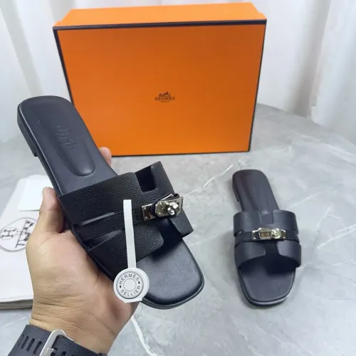Replica Hermes Slippers For Women #1432992 $85.00 USD for Wholesale