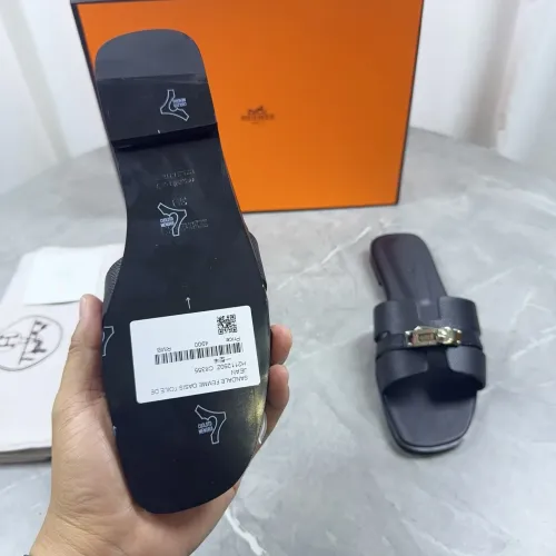Replica Hermes Slippers For Women #1432992 $85.00 USD for Wholesale