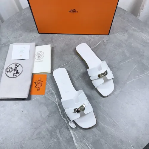 Replica Hermes Slippers For Women #1432993 $85.00 USD for Wholesale