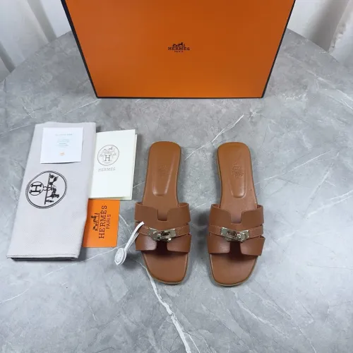 Replica Hermes Slippers For Women #1432995 $85.00 USD for Wholesale