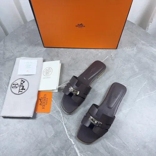 Replica Hermes Slippers For Women #1432996 $85.00 USD for Wholesale