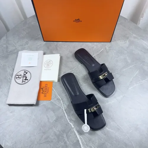 Replica Hermes Slippers For Women #1432997 $85.00 USD for Wholesale