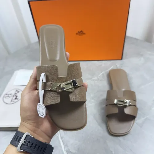 Replica Hermes Slippers For Women #1432999 $85.00 USD for Wholesale