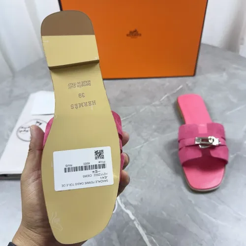 Replica Hermes Slippers For Women #1433000 $85.00 USD for Wholesale