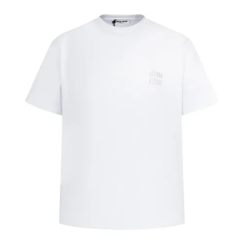 Wholesale MIU MIU T-Shirts Short Sleeved For Unisex #1433002 $52.00 USD, Wholesale Quality Replica MIU MIU T-Shirts