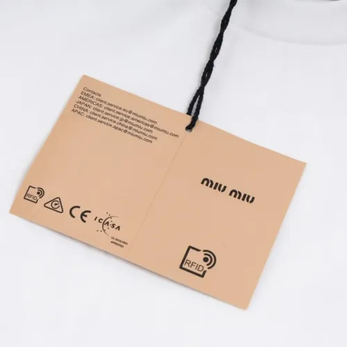 Replica MIU MIU T-Shirts Short Sleeved For Unisex #1433002 $52.00 USD for Wholesale