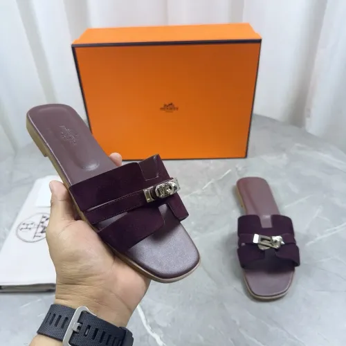 Wholesale Hermes Slippers For Women #1433004 $85.00 USD, Wholesale Quality Replica Hermes Slippers