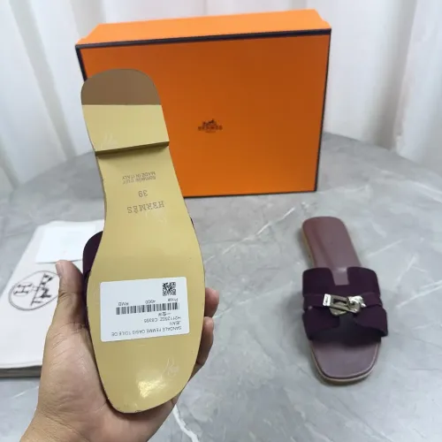 Replica Hermes Slippers For Women #1433004 $85.00 USD for Wholesale