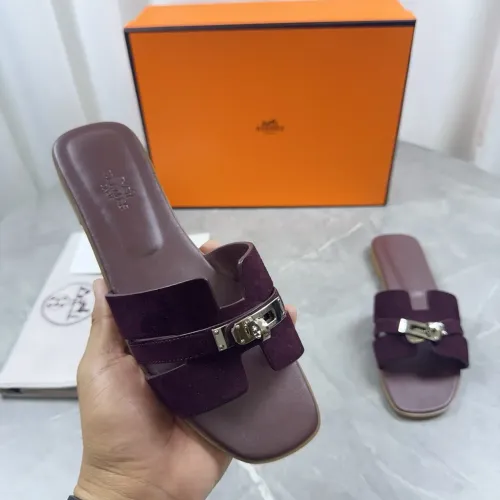 Replica Hermes Slippers For Women #1433004 $85.00 USD for Wholesale