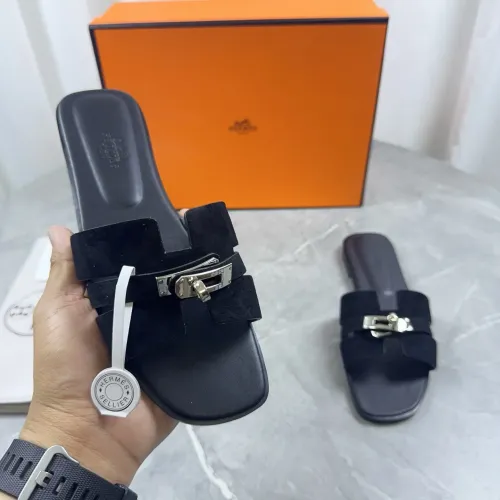Wholesale Hermes Slippers For Women #1433005 $85.00 USD, Wholesale Quality Replica Hermes Slippers
