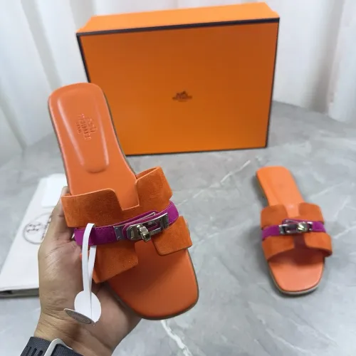 Replica Hermes Slippers For Women #1433008 $85.00 USD for Wholesale