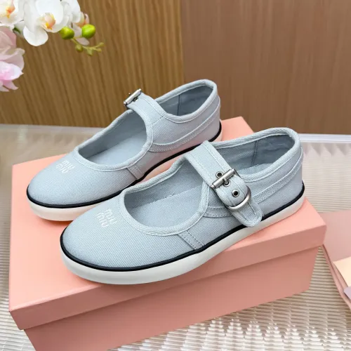Wholesale MIU MIU Flat Shoes For Women #1433018 $76.00 USD, Wholesale Quality Replica MIU MIU Flat Shoes