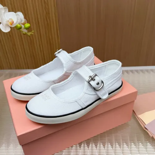 Wholesale MIU MIU Flat Shoes For Women #1433019 $76.00 USD, Wholesale Quality Replica MIU MIU Flat Shoes