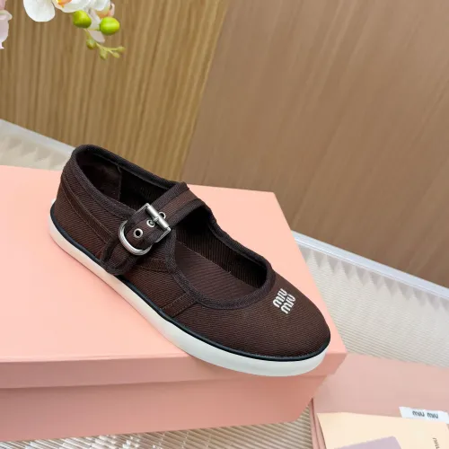 Replica MIU MIU Flat Shoes For Women #1433021 $76.00 USD for Wholesale