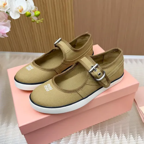 Wholesale MIU MIU Flat Shoes For Women #1433022 $76.00 USD, Wholesale Quality Replica MIU MIU Flat Shoes