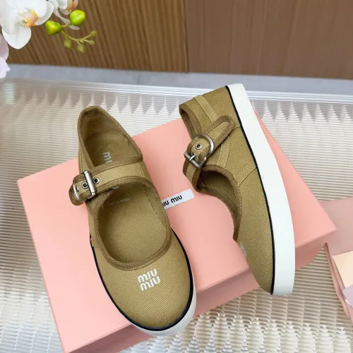 Replica MIU MIU Flat Shoes For Women #1433022 $76.00 USD for Wholesale