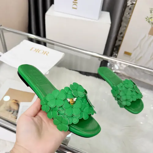 Replica Christian Dior Slippers For Women #1433044 $98.00 USD for Wholesale