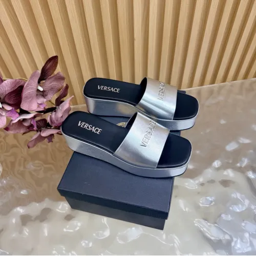 Wholesale Versace Slippers For Women #1433095 $105.00 USD, Wholesale Quality Replica Versace Slippers