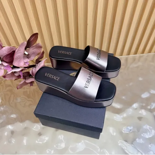 Wholesale Versace Slippers For Women #1433097 $105.00 USD, Wholesale Quality Replica Versace Slippers