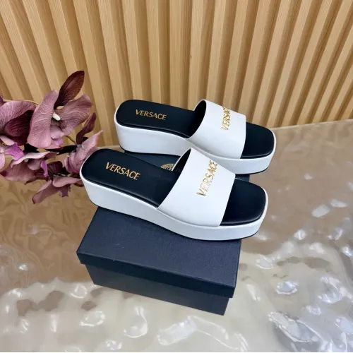Wholesale Versace Slippers For Women #1433098 $105.00 USD, Wholesale Quality Replica Versace Slippers